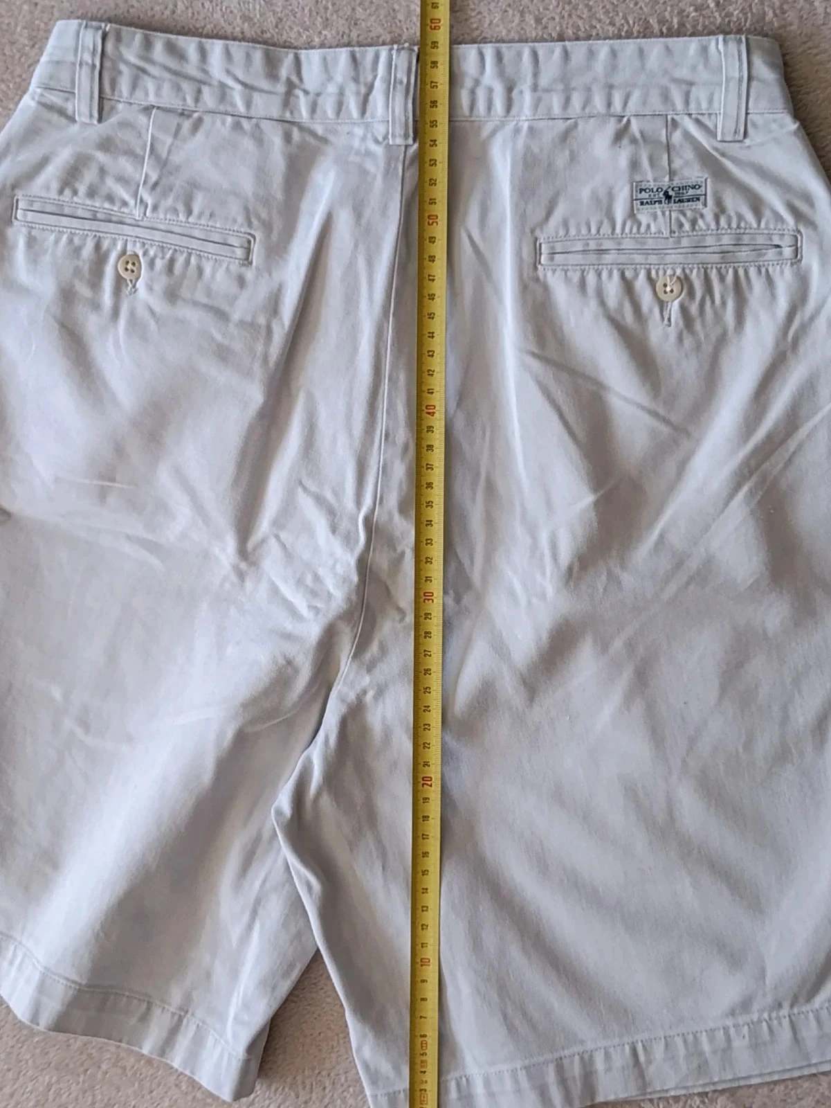 Short Vintage Polo Ralph Lauren Chino blanco roto Talla 33 – photo 15